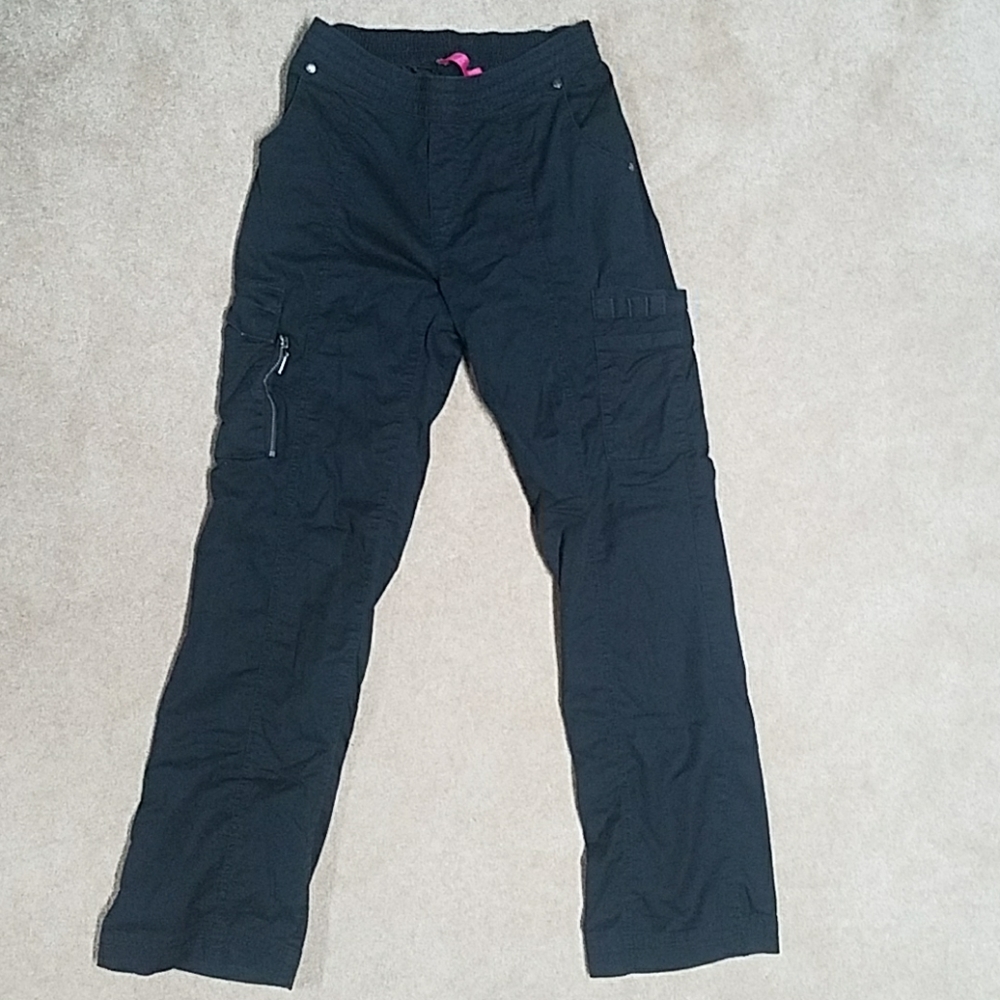 Beyond Scrubs Black Cargo Scrub Pants w Pockets